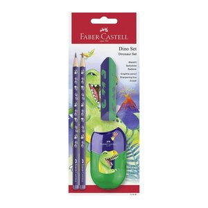 FABER-CASTELL Schreibset Dino grün