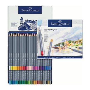 FABER-CASTELL Goldfaber Aqua Aquarellstifte farbsortiert, 48 St.