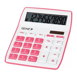 GENIE 840P Tischrechner weiß/pink