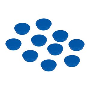 FRANKEN Magnet blau, Kunststoff Ø 3,8 cm, 10 St.