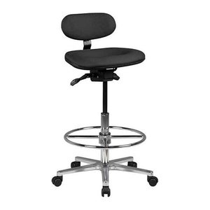 AMSTYLE Arbeitsdrehstuhl schwarz
