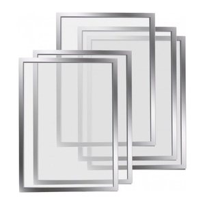 magnetoplan Magnetrahmen silber A4, 5 St.