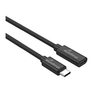 MediaRange USB-C Verlängerungskabel, USB 3.2, 60W, 2m, sw
