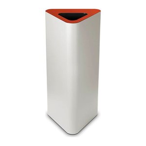 TKG Pure Mülleimer 60,0 l weiß, rot, 1 St.