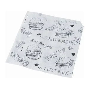PAPSTAR Burger-Tüten weiß 13,0 x 13,5 cm, 1.000 St.