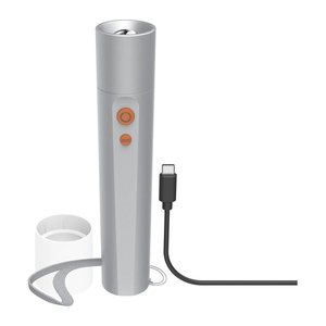 hama FL350-C LED Taschenlampe silber 17,5 cm, 1 St.