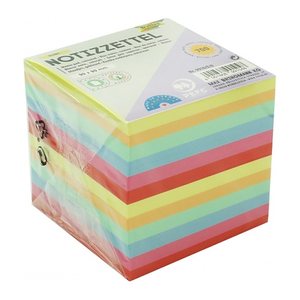 folia Notizzettel lose farbsortiert 9,0 x 9,0 cm, ca. 700 Blatt, 1 Pack