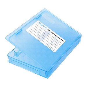 Logilink HDD Schutz-Box für 1x 6.3cm (2,5") blau wasseresist