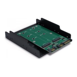 Inter-Tech Trägerrahmen KT005B PCI 3,5" 2xSATA -> 2xM.2 SATA retail