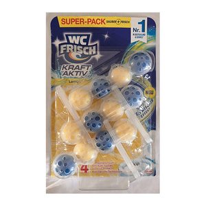 WC FRISCH KRAFT AKTIV WC-Duftspüler Lemon, 3x 50,0 g