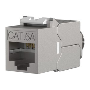 EFB Keystone Cat6A/RJ45/10GE Slim Metall Werkzeugfrei