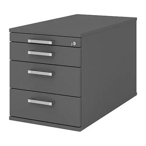 HAMMERBACHER Solid TC30 Rollcontainer weiß 4 Auszüge 42,8 x 80,0 x 51,2 cm