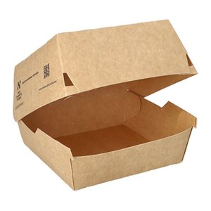 conpax Burger-Boxen NOTPLA braun 12,5 x 12,5 cm, 110 St.