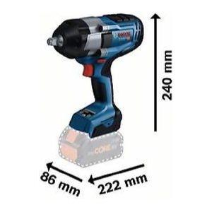 BOSCH Professional GDS 18V-1000 Akku-Schlagbohrschrauber-Set 18,0 V, mit 2 Akkus