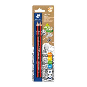 STAEDTLER Bleistift Tradition Jumbo 2B Dreikantform 2Stk. retail