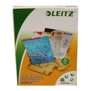 LEITZ Laminierfolien 33817 glänzend für A5 80 micron, 100 St.