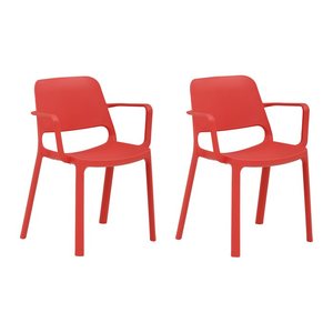 Mayer Stapelstühle myNUKE 2051 64 rot Kunststoff, 4 St.