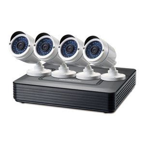 LevelOne CCTV 8-Kanal Kit 2MP/IP66/H.264/1x3,5"/IR-30m weiß
