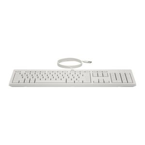 HP Tastatur+Maus 225 Set Kabelgebunden Weiß