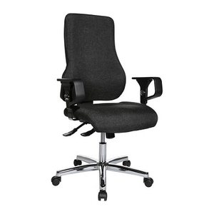 Topstar Bürostuhl Top Point Deluxe, TO29X G22 Stoff anthrazit, Gestell chrom