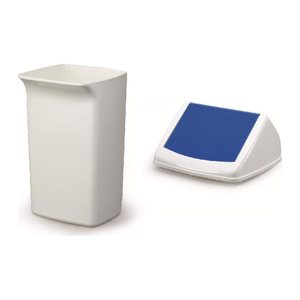 DURABLE Durabin Flip 40 Mülleimer 40,0 l weiß, 1 St.