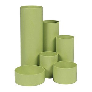 M&M Stiftehalter Schreibtisch-Boy verde (hellgrün) Polystyrol 6 Fächer 12,9 x 13,9 x 14,7 cm