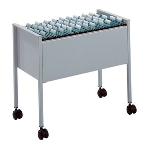DURABLE Hängemappenwagen Längs-Registratur silber für bis zu 80 Hängemappen