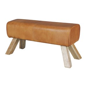 WOHNLING Sitzbank WL5.105 braun Leder 95,0 cm