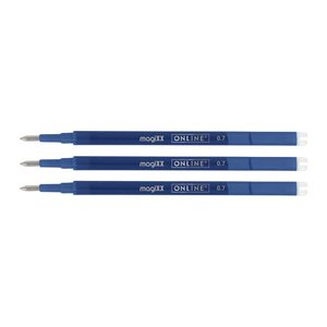 ONLINE® magiXX Gelschreiberminen blau 0,7 mm 3 St.