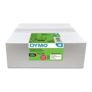 DYMO Etikettenrollen für Etikettendrucker weiß, 57,0 x 32,0 mm, 24 x 1000 Etiketten