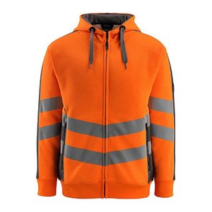 MASCOT® unisex Warnschutz-Langarmshirt Corby warnorange, anthrazit Größe 2XL, 1 St.