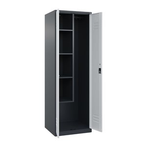 CP Putzmittelschrank Classic Plus 080100-00 S10024 lichtgrau, anthrazitgrau 4 Fachböden 60,0 x 50,0 x 185,0 cm, aufgebaut, 1 St.