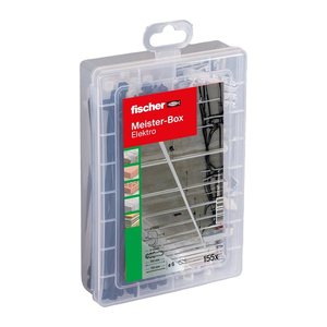 fischer Kabelbinder-Set Meister-Box Elektro, 1 Set