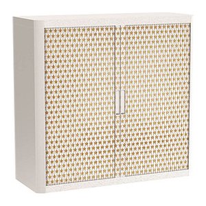 PAPERFLOW easyOffice Classic Chic Rollladenschrank 62400 2 Fachböden 110,0 x 41,5 x 104,0 cm