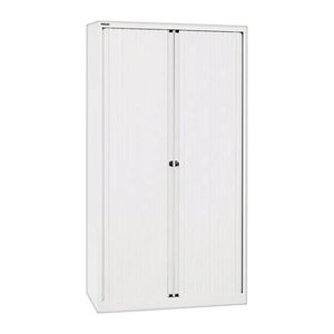BISLEY Rollladenschrank verkehrsweiß 4 Fachböden 100,0 x 43,0 x 198,0 cm