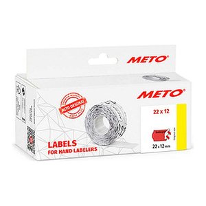 METO Preisetiketten "Sonderpreis" leuchtrot permanent 22,0 x 12,0 mm, 6 Rollen