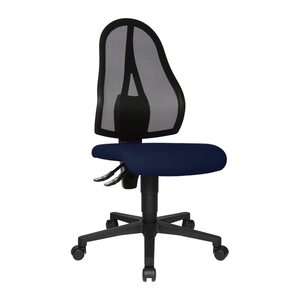 Topstar Bürostuhl Open Point P, OP100 G28 Stoff blau, Gestell schwarz
