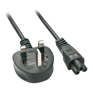LINDY IEC-Netzkabel UK C5 2m