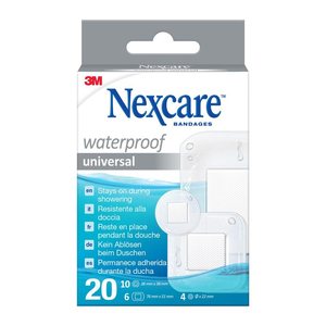 Nexcare™ Pflaster Waterproof Universal N0620AS_2N weiß, 20 St.