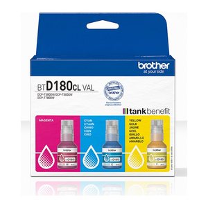 brother BTD180CLVAL cyan, magenta, gelb Tintenflaschen, 3er-Set