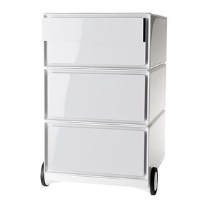 PAPERFLOW easyBox Rollcontainer weiß 4 Auszüge 39,0 x 43,6 x 64,2 cm