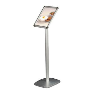 update displays Infoständer silber DIN A4 25,0 x 30,0 x 96,4 - 100,0 cm, 1 St.