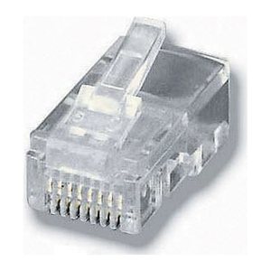 Equip Telefon-Stecker RJ45/8P8C ungeschirmt 100Stk transp.