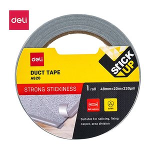 DELI Gewebeklebeband 48mm x 20m , silber