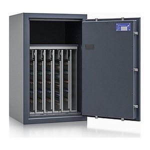 ISS safe4key Schlüsseltresor grau mit 440 Haken, Elektronikschloss, 50,0 x 42,0 x 80,0 cm, 1 St.