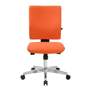 Topstar Bürostuhl Lightstar 10, LS19W0G04 Stoff orange, Gestell alu