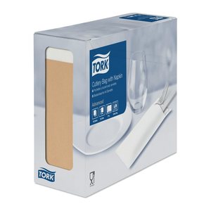 TORK Bestecktaschen braun 6,0 x 19,5 cm, 100 St.