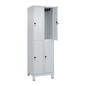CP Spind Classic Plus lichtgrau 080310-20 S10009, 4 Schließfächer 60,0 x 50,0 x 195,0 cm