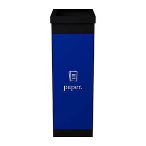 PAPERFLOW Mülleimer 60,0 l schwarz, blau, 1 St.