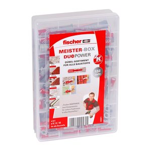 fischer Meister-Box Wohnraum 535971 Universaldübel-Sortiment, 132-teilig